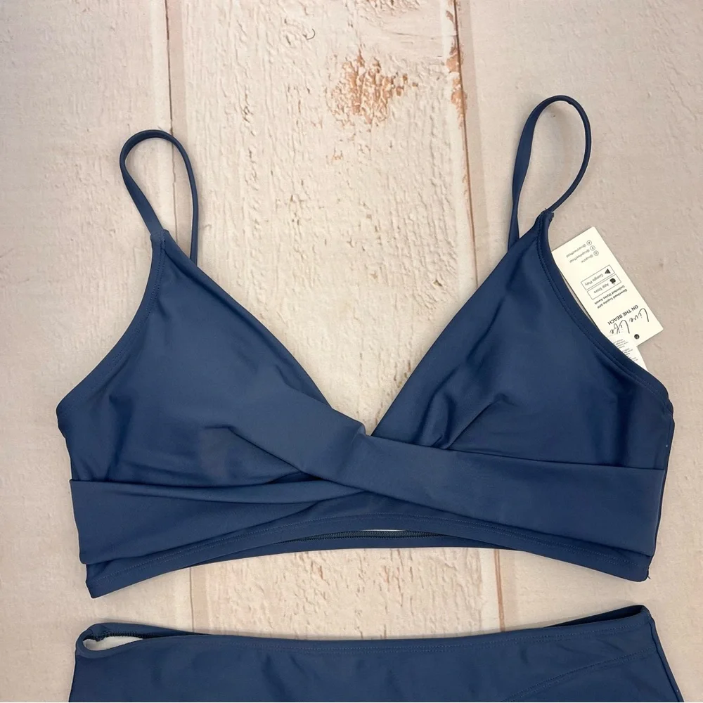 NWT Women's Twist High-Waist Bikini‎ Sets Swimsuit SIZE LARGE